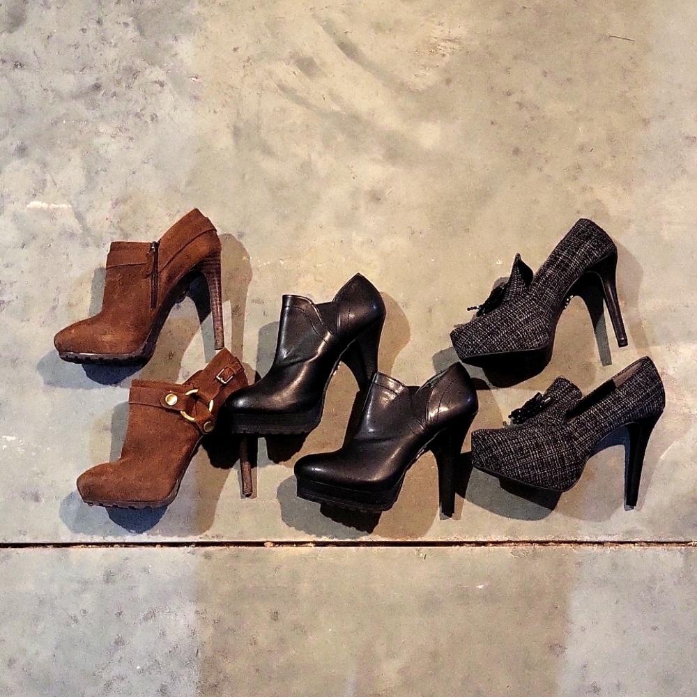Heel Bootie Guess Jennifer Lopez Vera Wang Shoe Bundle